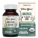 Organic Saccharomyces Boulardii - 10 miljardia PMY - kliinisesti validoitu CNCM I-1079 Probiootti kanta - Gut, Digestion & Healthy Bowel Support - First Organic Form of S. Boulardii Probiootti - 60 Count