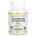 California Gold Nutrition Ranskan Maritime Pine Bark Extract, Oligopin, 100 mg, 60 kasviskapselit