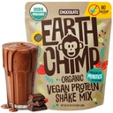 EarthChimp Organic Vegan Protein Powder - Probiootit - Non GMO, Dairy Free, Non Whey, Plant Based Protein Powder for Women and Men, Gluten Free - 52 Tarjoukset 64 Oz (Chocolate) No Scoops