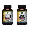 Amazing Yrtit Premium Musta siemen öljy kapselit - korkea teho, kylmä Pressed Nigella Sativa Aids Ruoansulatuskanavan, Immuno tuki & aivotoiminta - 60 Count, 1250mg (paketti 2)