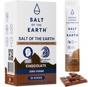 Earth Premium Nolla-sokerinen Electrolyte - Valmistettu vaaleanpunaisella Himalajan suolalla - Hydration Powder Packets ... Premium Ingredients Keto & Paleo Friendly ... 12 tikkua, suklaa