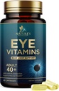 Eye Vitamiinit täydentää - Advanced Eye Care Vitamiini luteiini, sinkki, Vitamiinit C, E, Zeaksantiini & Minerals - Vision Multivitamiini Maculacular Health & Dry Eyes, Vegan, pullotettu USA - 60 kapselia