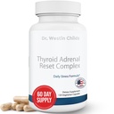 Tohtori Westin Childs - Kilpirauhasen lisäravintolisät - Herbal Support Supplement with Glandulars & Rhodiola (adaptogens) for Stressi, Kortisoli, väsymys, energia naisten kilpirauhasen vajaatoiminta 120 Ct