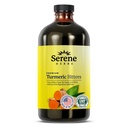 Serene Yrtit Liquid Turmeric kanssa Musta Pippuri - Kurkuma Shots Curcumin täydentää 1000mg Extra Strength Herbal Drink, Ruoansulatusa Bitters for Bloating Relief, Joint Health, Energy & Clarity - 16oz