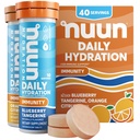 Nuun Immuniteetti Elektrolyyttitabletit, joissa on D-, C-, E- ja A-vitamiinia, inkivääriä, Elderberryä, magnesiumia & 4 muuta Essential Elektrolyyttejä, vegaanisia, mustikkatangeriinia & Orange Citrus, 4 pakkausta (40 tarjoilua yhteensä)