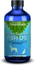 Animal Essentials Ocean Supreme Fish Oil for Dogs & Cats - Rich in Omega 3, ihon ja takin terveys, Fish Oil Liquid Supplement, Human Grade Yrtit - 8 Oz
