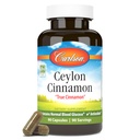 Carlson - Ceylon Cinnamon, Kaneli Lisäravinteet, 500 mg, Kaneliuute Pillerit, Ceylon Kanelikapselit, 90 kapselia.