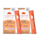 Uqora Flush - virtsatie* D- mannoosi, C-vitamiini, B6-vitamiini, kalium, magnesium ja kalsium - Gluteeniton ja vegaaninen - vaaleanpunainen sitruunan maku - 20 pakkausta (2 pakkaus)
