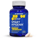 NATURAL STACKS Apigenin Supplement for Sleep - 50mg Apigenin & 600 mg sitruuna balm - Melatoniinin vapaa uniapu - Passion Flower Extract for Stress Support* - 120 sitruuna balm kapselit