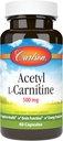 Carlson Labs Acetyl L- Carnitine, 500 mg, 60 kapselia