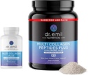 DR. EMIL NUTRITION Complete Multi Collagen Bundle - Double Collagen & Double The Hair, ihon & kynsien edut - Collagen Peptide pillerit & Collagen Powder Bundle (30 tarjoilua)