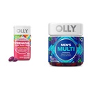 OLLY Prenatal multivitaminal Softgels ja miesten monivitamiini gummy vitamiineja Bundle, 60 ja 90