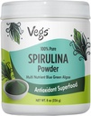 Organic Spirulina Powder - Blue Green Algae Plant-Based Superfood Blend - Antioksidantti-Rich kanssa klorofylli, vitamiineja ja kivennäisaineita puhdistus-, energia- ja immuniteetti tuki - Vegan, ei-GMO - 8 oz