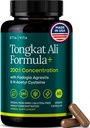 Potent Longjack - Tongkat Ali & Fadogia Agrestis Supplement for Men & Women Energy, T Tuki, Lean Lihaksen kasvu & elpyminen, Hormonaalinen tasapaino, Esityö Vegan NAC Liver Detox & Cleanse