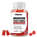 Magnesium Taurate Gummies, magnesiumtaurate, magnesiumia Glycinate & Magnesiumia sydänterveyteen, lihasfunktio, mielialan tuki kasvissyöjä, ei GMO