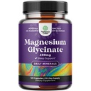 Pure Magnesium Glycinate Supplement 400 mg Per Serving - Vegan High Imeytyminen Kelaatio Magnesium kapselit naisille ja miehille Elementaali 400 mg Mielialauni ja rentoutumista tuki - 120 Count