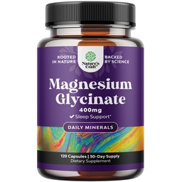 Pure Magnesium Glycinate Supplement 400 mg Per Serving - Vegan High Imeytyminen Kelaatio Magnesium kapselit naisille ja miehille Elementaali 400 mg Mielialauni ja rentoutumista tuki - 120 Count