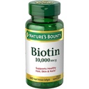 Nature's Bounty Biotin 10 000 Mcg, Rapid Release Softgels 120 Ea (paketti 2)