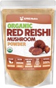 XPRS Nutra Organic Red Reishi Mushroom Powder - Premium Reishi Powder for Cognition - Vegan Reishi Sienet pitkäikäisyys ja energia (16 Ounce)