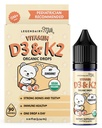 Legendairy Milk Organic Baby D3 K2 Liquid Drops, 400 IU Baby Vitamiini D Drops for Imeväiset - D-vitamiinia Vastasyntyneille, Toddlers, ja lapset - Vegan, 90 Tarjoilut