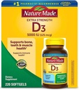 Luonto D-3 5000IU 220 Count Softgels