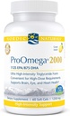 Nordic Naturals ProOmega 2000, Lemon Flavor - 2150 mg Omega-3 - 60 Soft Gels - Ultra High-Potency Fish Oil - EPA & DHA - Edistää aivoja, silmää, sydäntä ja immuuniterveyttä - ei-GMO - 30 tarjoilua