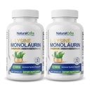 Natural Cure Labs L-Lysine + Monolaurin 600 mg 1:1 suhde, 2 pakkaus, 200 kapselia