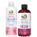MaryRuthin naisten monivitamiini + hiusten kasvu Liposomal (Peach) & Iron Liquid (Berry) 