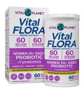 Elinvoima planeetta - Elinvoimainen Flora Probiootit naisille yli 55 päivän kestoaika Vakaa Probiootti 60 miljardia PMY, 60 Diverse kanta, 7 Organic Prebiootit, Immuunituki ja Ruoansulatuselimistö 60 kapselia