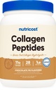 Nutricost Collagen Peptides Powder (Chocolate Peanut Butter Flavored) 1 LB - Grass-Fed Collagen Hydrolysate, Gluteeniton