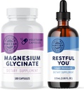 Vimergy Magnesium Glycinate (180 kapselia) & Vimergy Responsible You * Liquid Melatoniini (115 ml) - Bundle