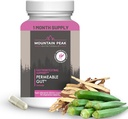 Mountain Peak Nutritionals Permeable Gut Formula - auttaa suojaamaan vatsan ja suoliston Lining - Vuotava Gut & Gastro tuki täydentää - Hypoallergenic Ravintolisä (90 kasvissyöjä kapselit)