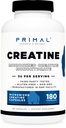 Primal Creatine Monohydraatti (3000 Mg, 180 Caps) - Micronized Creatine Supplement, 750 mg per kapseli, Suuri Esitreenata ja Recovery - Gluteeniton, ei GMO