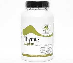 Thymus Support ~ 180 kapselia - Ei lisäaineita ~ Luontolisät