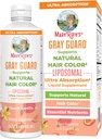 MaryRuth Organics Harmaa Guard Liposomal, tukee luonnollista hiusväriä, jossa on kuparia ja pantoteenia, pyhää basilikaa ja perinteisiä yrttejä, E-vitamiinia ja B-vitamiinia kokonaisterveyteen, ikä 18+, 15,22 Floz