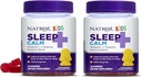 Natrol Kids Sleep+ Rauhallinen, Melatoniini ja L-Theanine, Unilääke Gummies kanssa kasvitieteellisiä taipumuksia, 100% Drug-free, 60 Count (paketti 2)