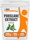 BulkSupplements.com Purslane Extract Powder - Portulaca Oleracea Extract, Purslane Supplements - alkaen Purslane Herb, Gluteeniton, 500 mg per tarjoilu, 100g (3.5 oz) (Pakkaus 1)