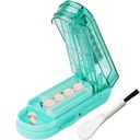 Johnbee Pill Cutter Splitter pienille ja pienille pillereille, isommille pillereille. Säädettävä pilleri Splitter Tarkasti leikkaa useita pillereitä kerralla. Terävä terä Safety Guard. Non-Slip silicone Edge (Lake Blue)