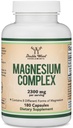 Magnesium Complex Supplement 180 kapselia (426mg Elemental Magnesium Tarjoa 2 300mg kahdeksasta eri magnesiummuodossa) MAG-8 Tarjoaa 100% päivittäin suositeltava arvo magnesiumia Double Wood