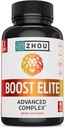 Zhou Boost Elite - Energy Supplement, Natural Lihas tuki pillereitä miesten Tribulus, Sarviapilleri, Ginseng, ja Maca - 90 kasviskapselit