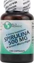World Organic Spirulina - 500 mg - 100 kapselia