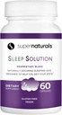 Health Sleep Solution, Sleep Supplement for Aikuinen, Magnesium ja Melatonin for Sleep Tarjoaa Natural Sleep Support, Vegan Ingredients, Gluteeniton Magnesium Sleep Supplement, 60 kapselia