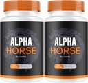 (2 pakkaus) Alpha Hevonen, Alpha Horse Pillereitä miehille, Alpha Horse Kapselit, Alpha Horse Supplement, Alpha Hevonen Vitamiini Kaikki Natural Premium Formula, Alpha Hevonen täydentää tukea, 120 kapselia 2 kuukautta