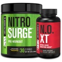 Jacked Factory Nitrosurge Pre-Workout in Ananas & N.O. XT Typpioksidi Booster for Men & Women
