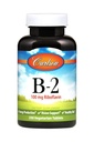 Carlson - B-2, 100 mg Riboflaviini, energiantuotanto, näkötuki ja terve iho, 250 kasvisruokatablettia