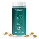 Iwi DHA Omega-3, 60 Softgels (30 tarjoilua), Plant-Based Algae Omega 3, Aivot, Silmät ja Hermosto Tuki Ravintolisä, Krill & Fish Oil Vaihtoehtoinen, Ei kalainen Jälkimaku