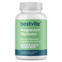 BESTVITE Filler-free Magnesium Glycinate - 400 mg magnesiumia per Serving (240 Veg Caps) - kelated bisglysinaatti lihaksen, rentoutumista, stressi & uni tuki* - miehille & naisille - No Stearates - Vegan