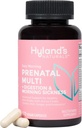 Hyland's Easy Morning Prenatal Multitamine and Dgestive Health and Aamning Paheneus Relief, 60 Vegaanikapselia, joissa on folaattia, koliinia, sinkkiä, inkiväärin juuria, prebiootteja ja Algae DHA:ta