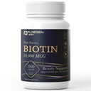 Puregen Labs Biotin 10 000 MCG tukee terveitä hiuksia, ihoa ja kynsiä - korkea potenssi Kauneus tuki - ei-GMO, Gluteenittomat 360 kasvisruokaa Tabletit