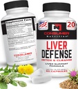 Maksan tuki täydentää - maksan puolustus Maksan puhdistus Detox - Valmistettu Solarplastin, Artisokka Leaf, Milk Thistle Seed, & More - aineenvaihdunta ja immuunivaste 60 kapselia